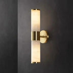 The Callum Marble and Cast Iron Modern Wall Sconce