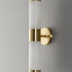The Callum Marble and Cast Iron Modern Wall Sconce