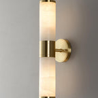 The Callum Marble and Cast Iron Modern Wall Sconce