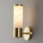 The Callum Marble and Cast Iron Modern Wall Sconce