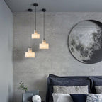 Nordic Cylindrical Alabaster Pendant Light