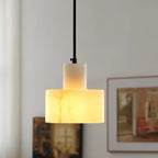 Nordic Cylindrical Alabaster Pendant Light