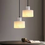 Nordic Cylindrical Alabaster Pendant Light