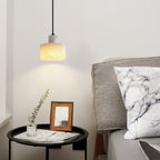 Nordic Cylindrical Alabaster Pendant Light