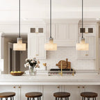 Nordic Cylindrical Alabaster Pendant Light