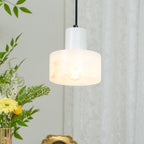 Nordic Cylindrical Alabaster Pendant Light