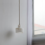 Nordic Cylindrical Alabaster Pendant Light