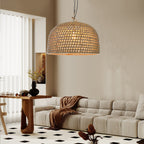 Natural Shadow Rattan Japandi Pendant Light
