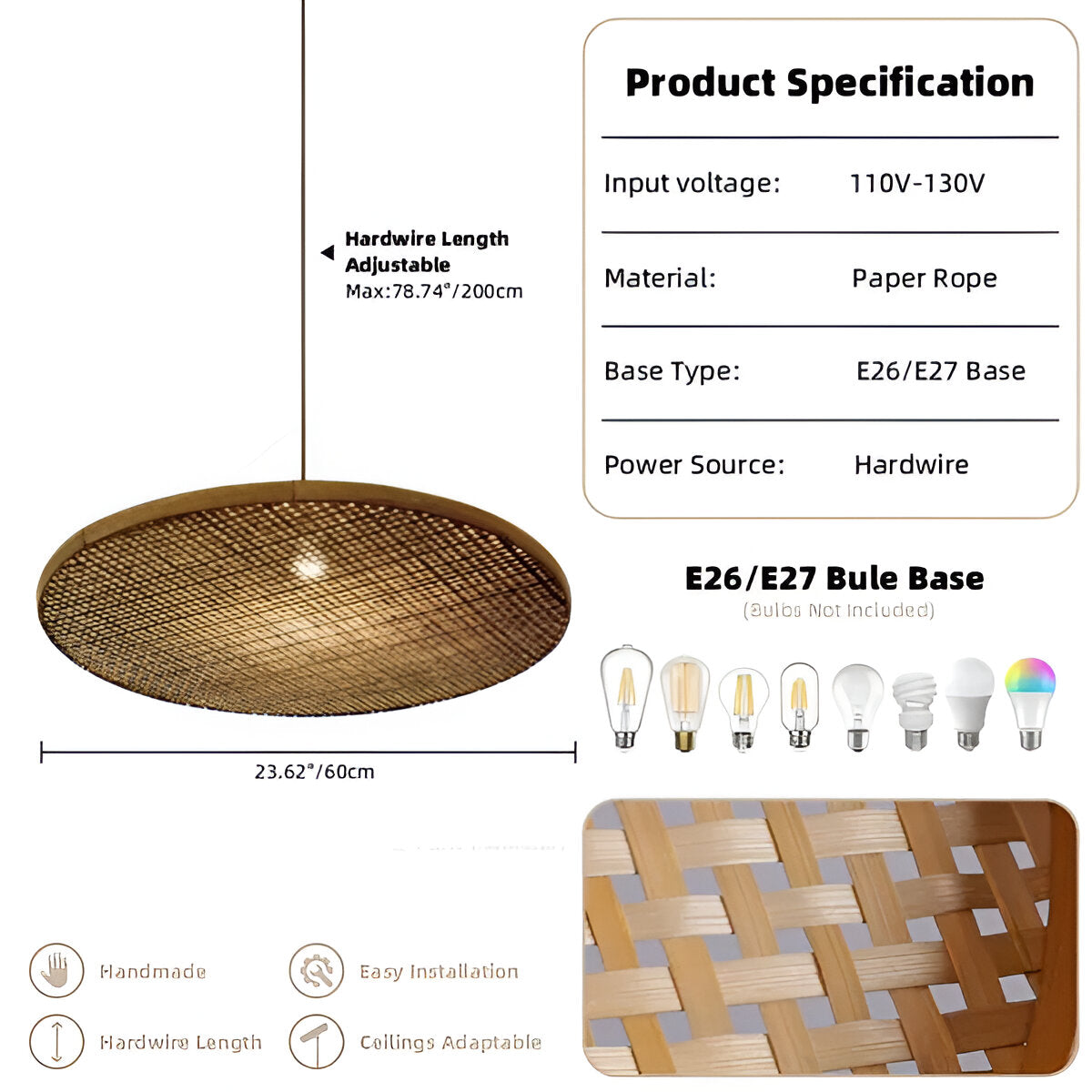 The Enchanting Bamboo of Imperfection Pendant Light