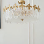Lucea Bloom Retro Glass Round Chandelier