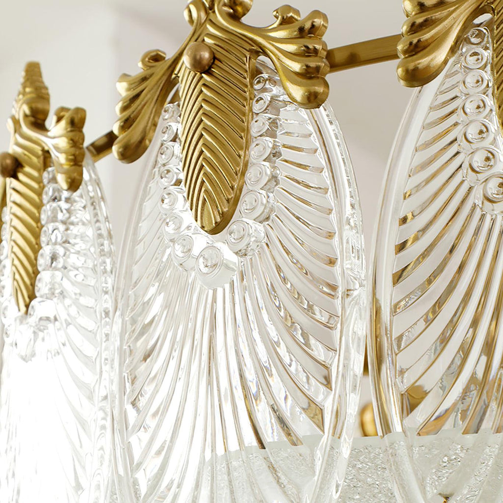 Lucea Bloom Retro Glass Round Chandelier
