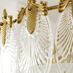 Lucea Bloom Retro Glass Round Chandelier