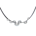 Dew Drops Nordics Glass Leather Linear Chandelier