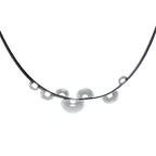 Dew Drops Nordics Glass Leather Linear Chandelier