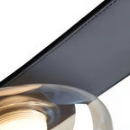 Dew Drops Nordics Glass Leather Linear Chandelier