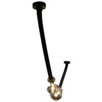 Dew Drops Nordics Glass Leather Linear Chandelier