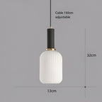 Nordic Colorful Glass Retro Pendant Light