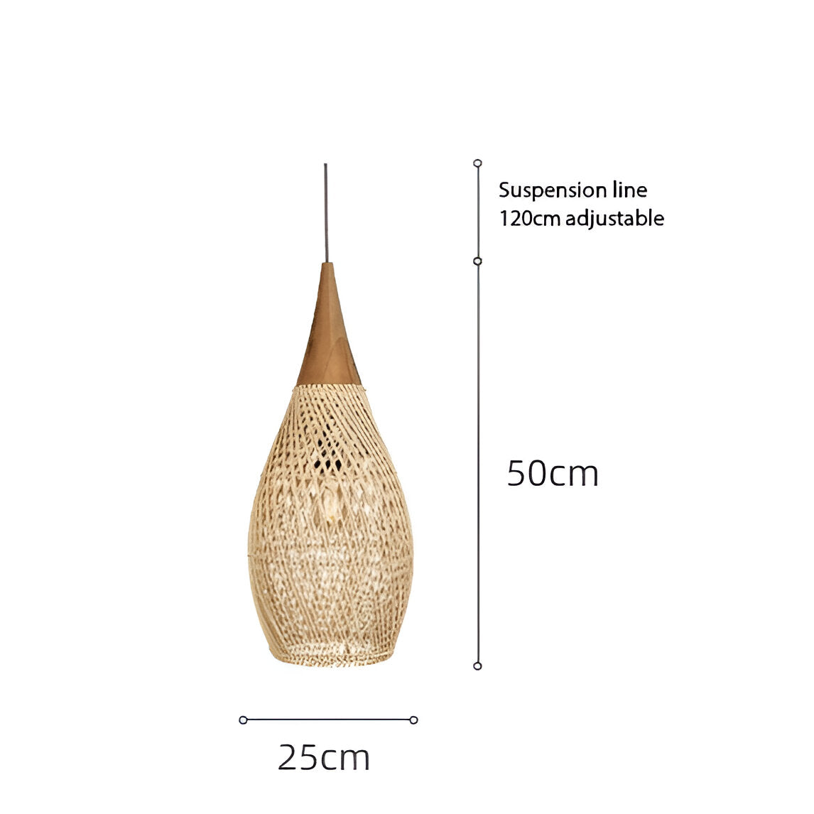 Handmade Rattan Tapestry Pendant Light