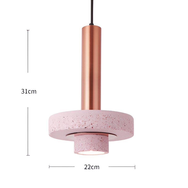 The Colored Terrazzo Ceiling Light