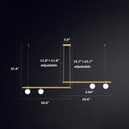 Nordic Glass Linear Luxury Pendant Light