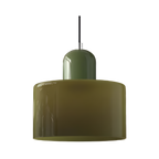 Nordic Iron Body Two-Tone Glass Pendant Light