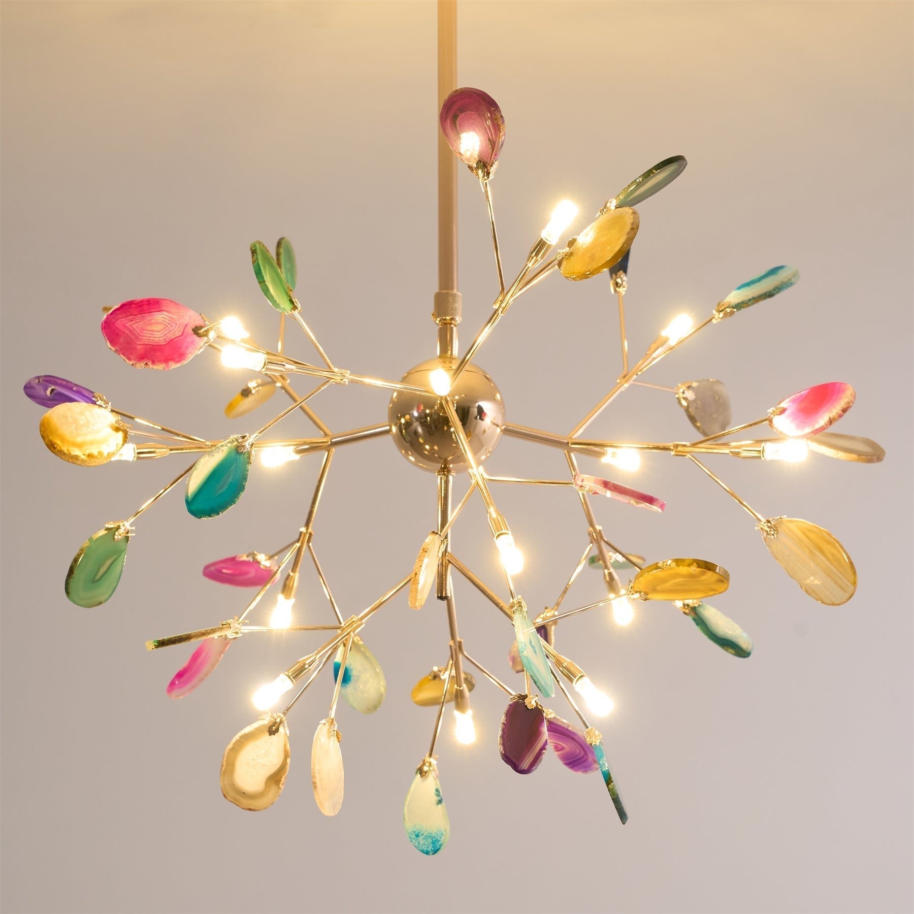 Aurora Bloom Retro Agate Chandelier