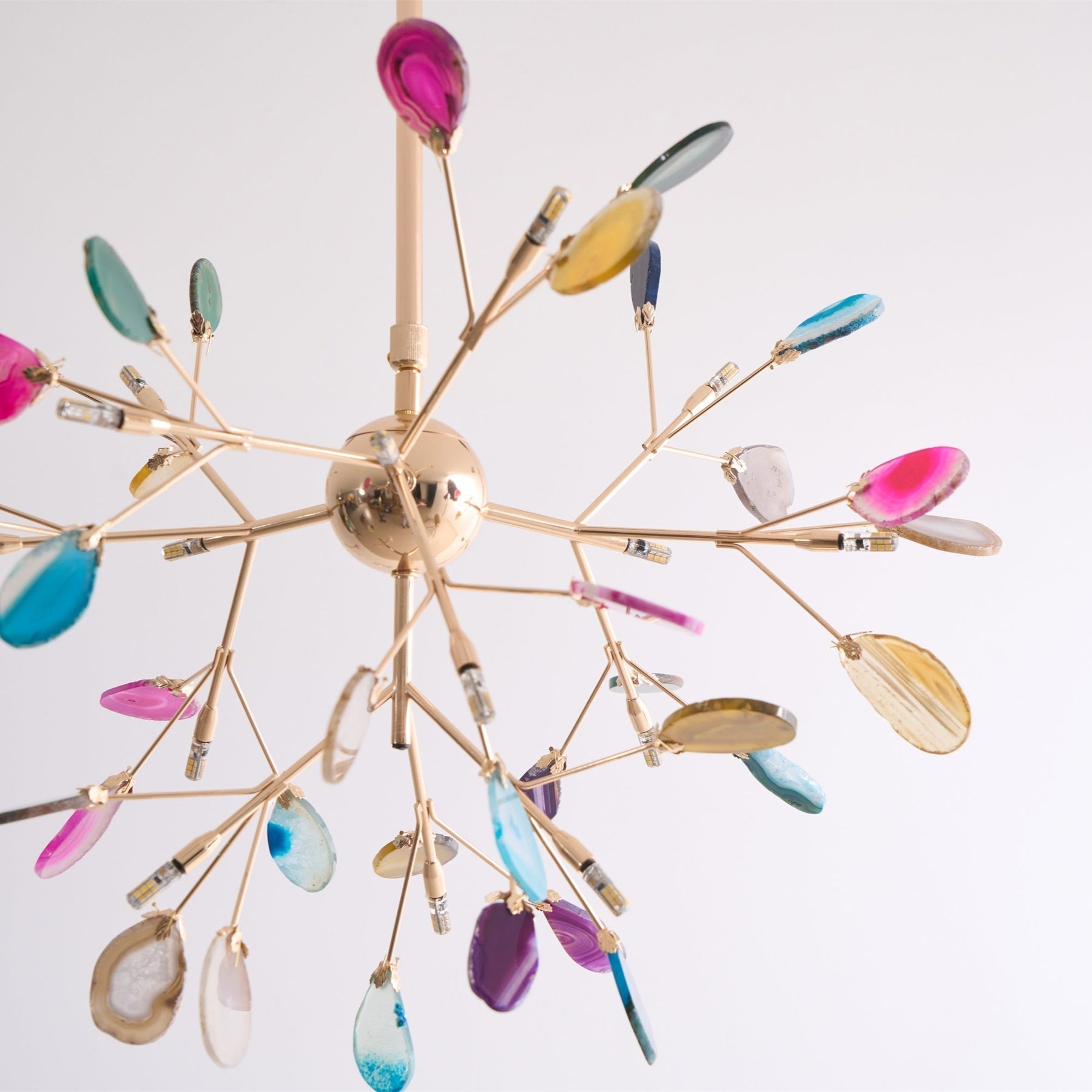 Aurora Bloom Retro Agate Chandelier