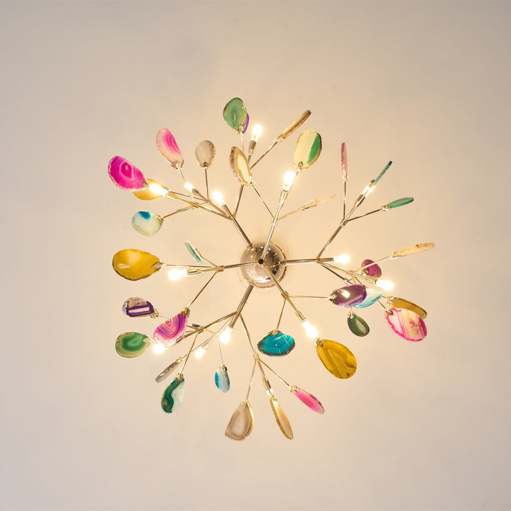 Aurora Bloom Retro Agate Chandelier
