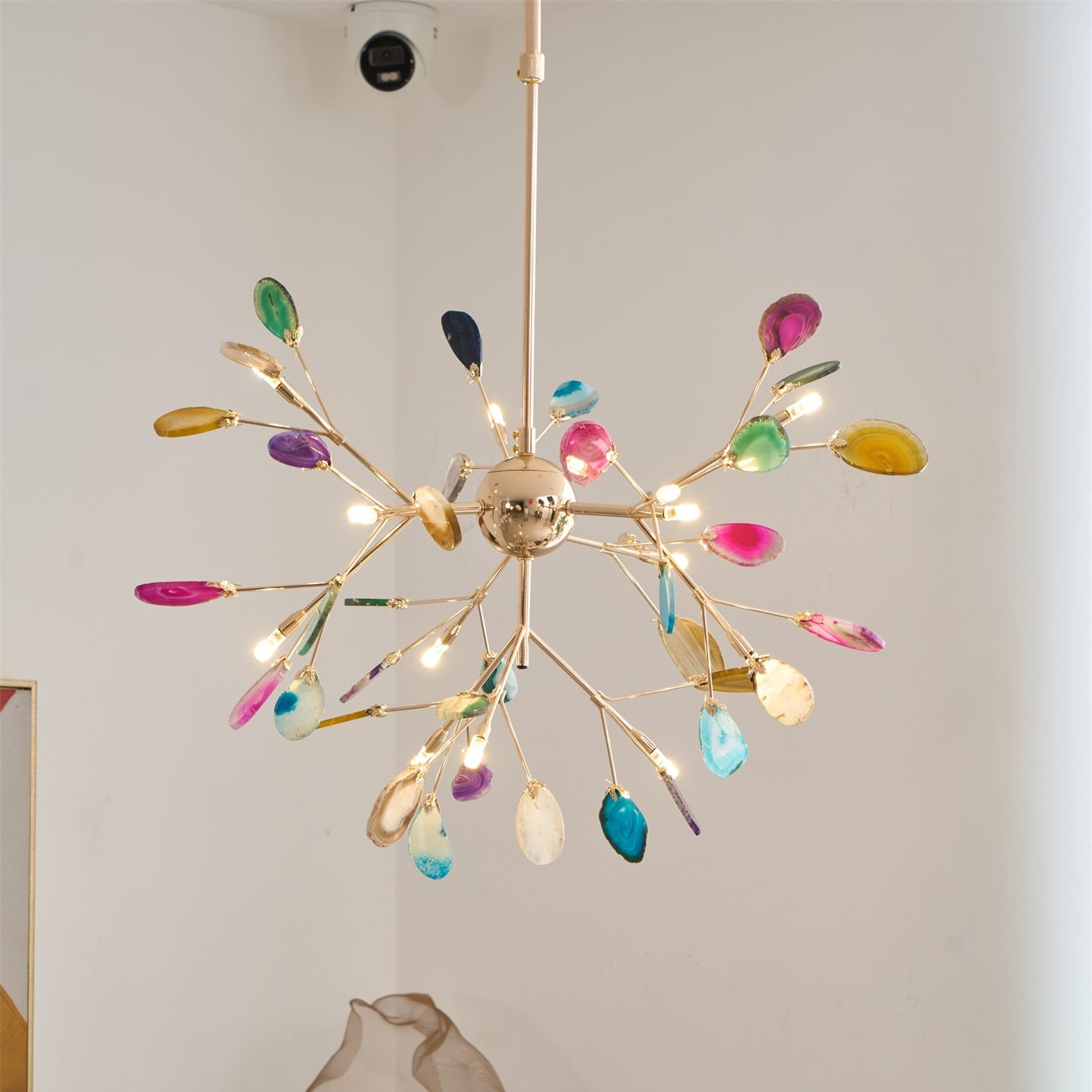 Aurora Bloom Retro Agate Chandelier