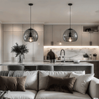Nordic Minimalist Glass Stone LED Pendant Light