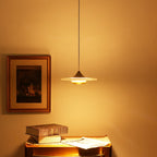 Celesto Disc Alabaster Minimalist Pendant Light