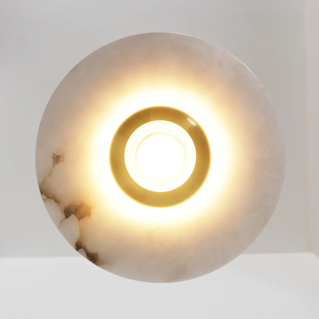 Celesto Disc Alabaster Minimalist Pendant Light