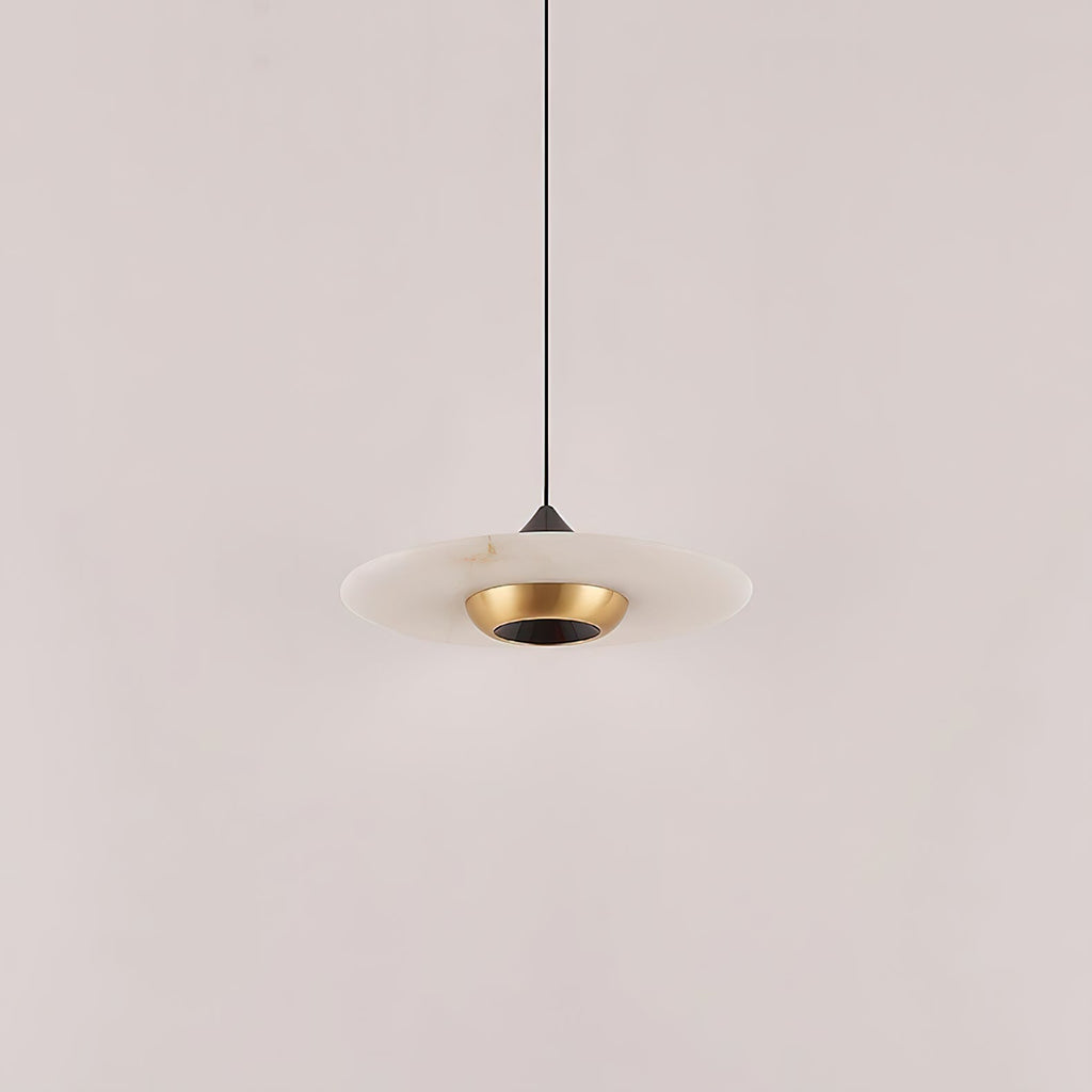 Celesto Disc Alabaster Minimalist Pendant Light