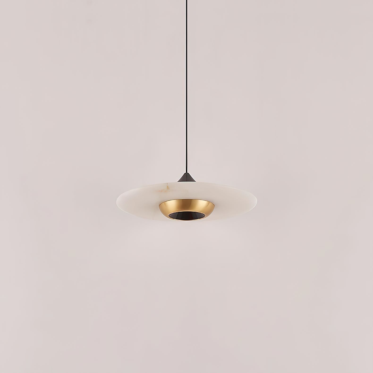 Celesto Disc Alabaster Minimalist Pendant Light