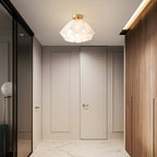 Lustra Pleated Retro Brass Acrylic Ceiling Light
