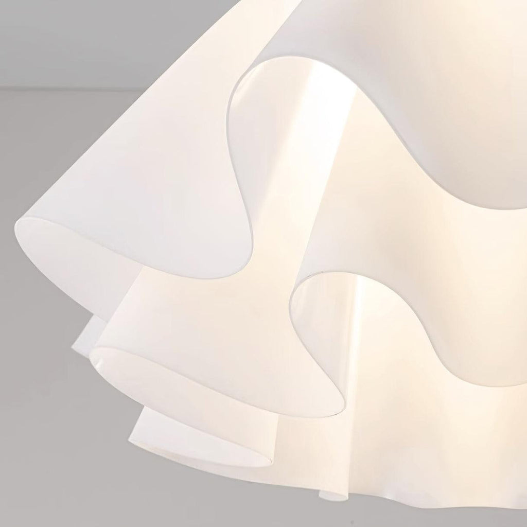 Lustra Pleated Retro Brass Acrylic Ceiling Light