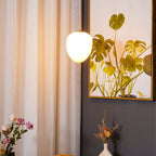Living Sculpture Alabaster Brass Pendant Light