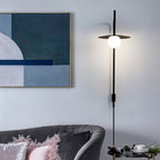 Ayumi Japandi Frosted Glass Minimalist Metal Wall Lamp