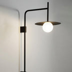 Ayumi Japandi Frosted Glass Minimalist Metal Wall Lamp