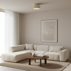 Lilith Retro Resin Semi Flush Mount Ceiling Light