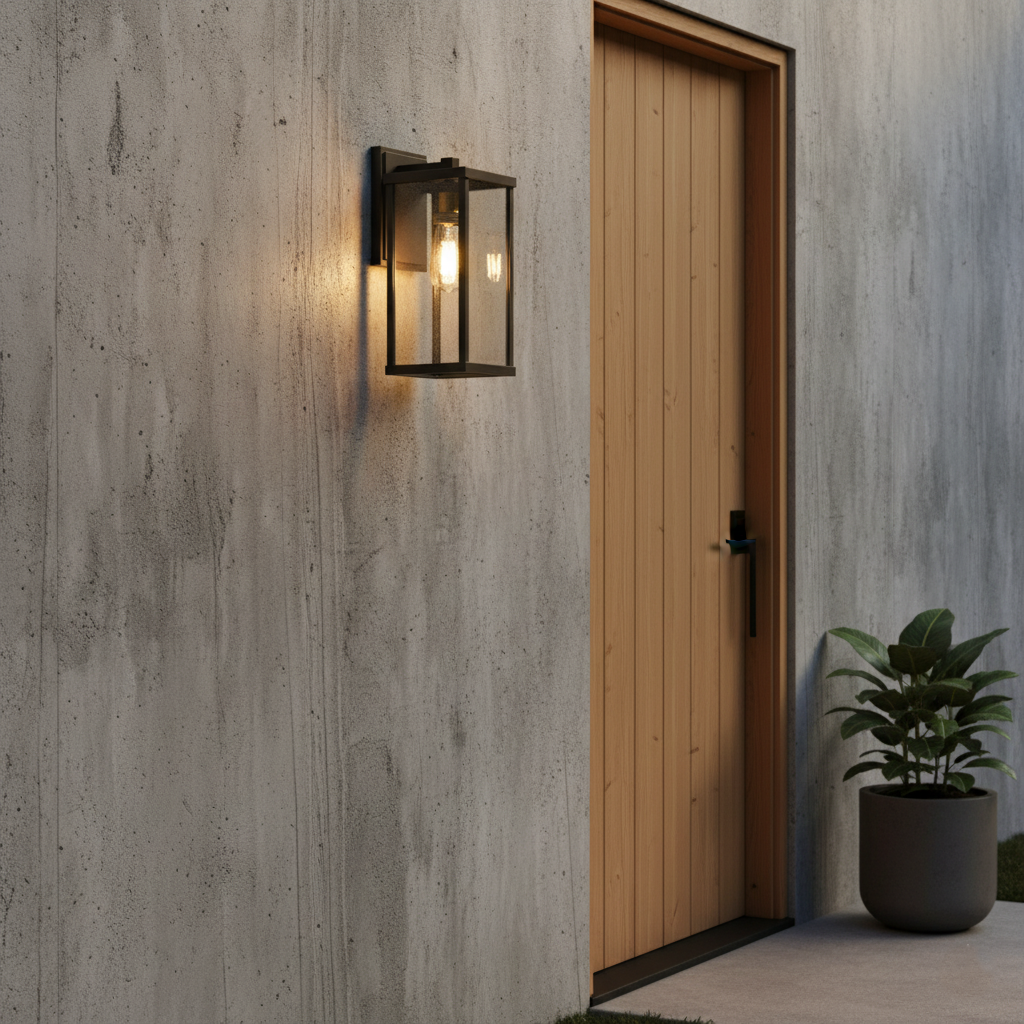 Retro Radenko Glass Outdoor Wall Light