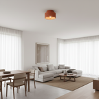 Lilith Retro Resin Semi Flush Mount Ceiling Light
