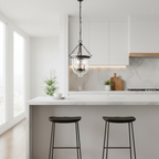 Lowie Retro Brass Glass Pendant Light