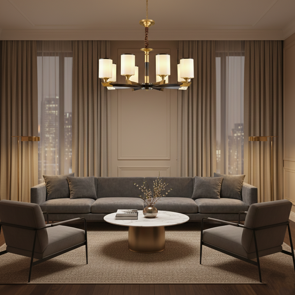 Aurelia Modern Glass Chandelier