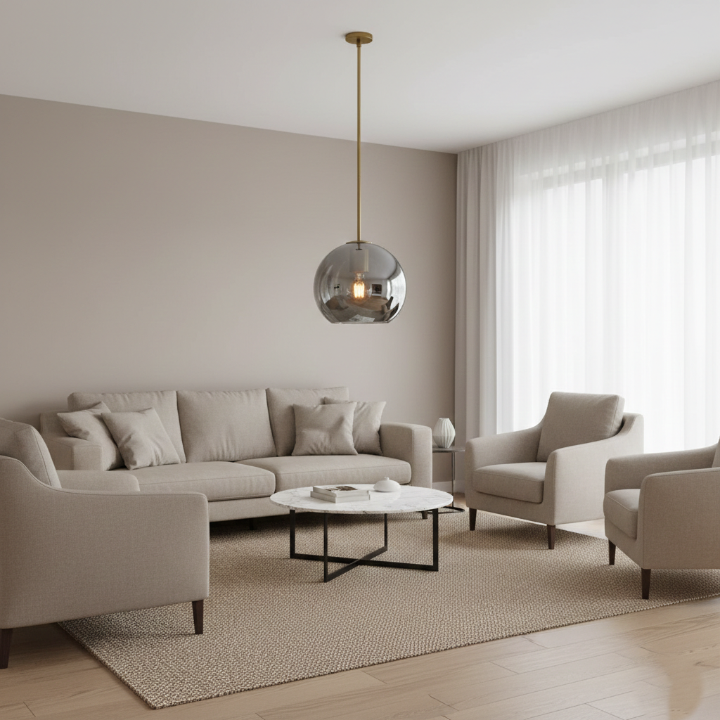 Solara Nordic Spherical Glass Pendant Light