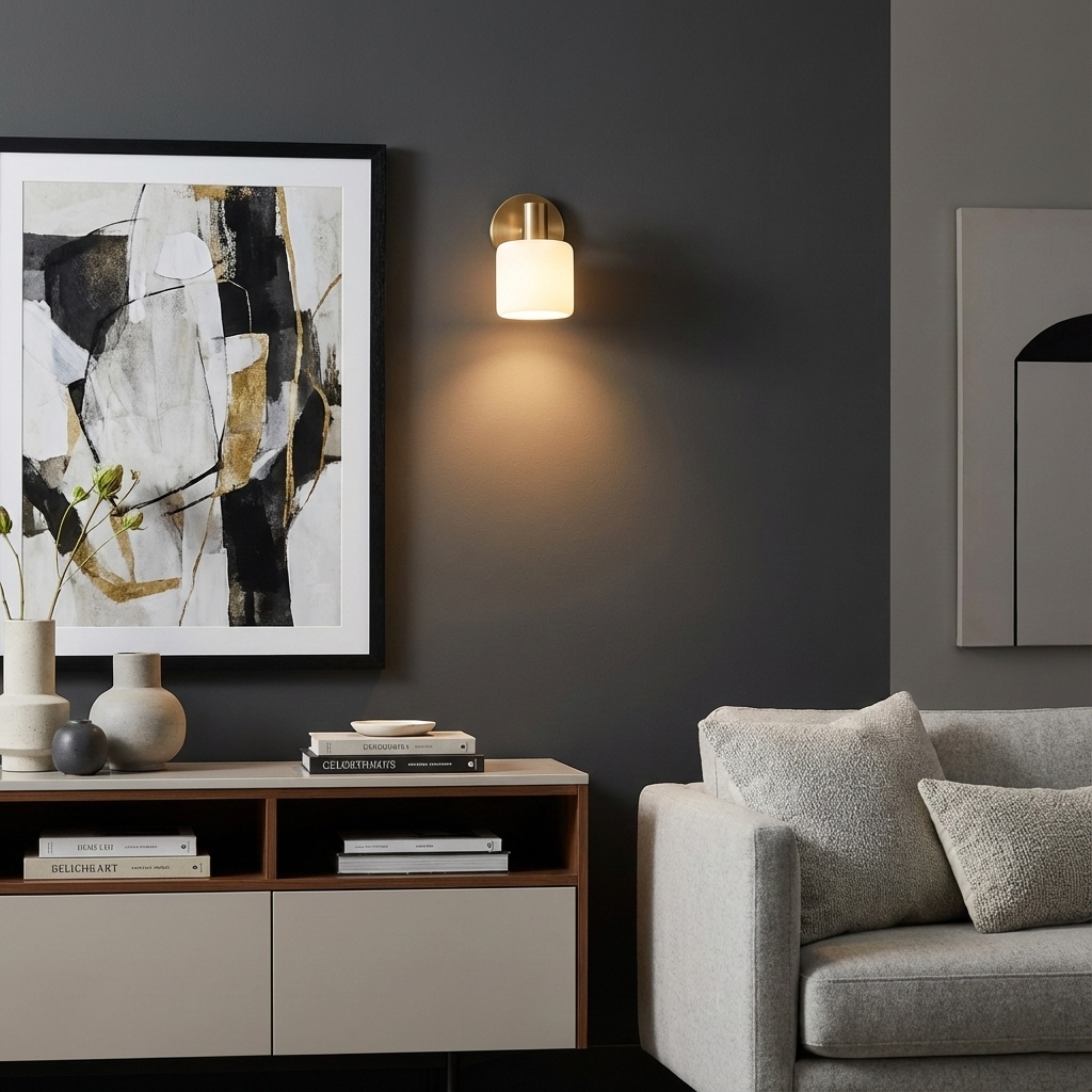 Arden Ivory Modern Porcelain Wall Light