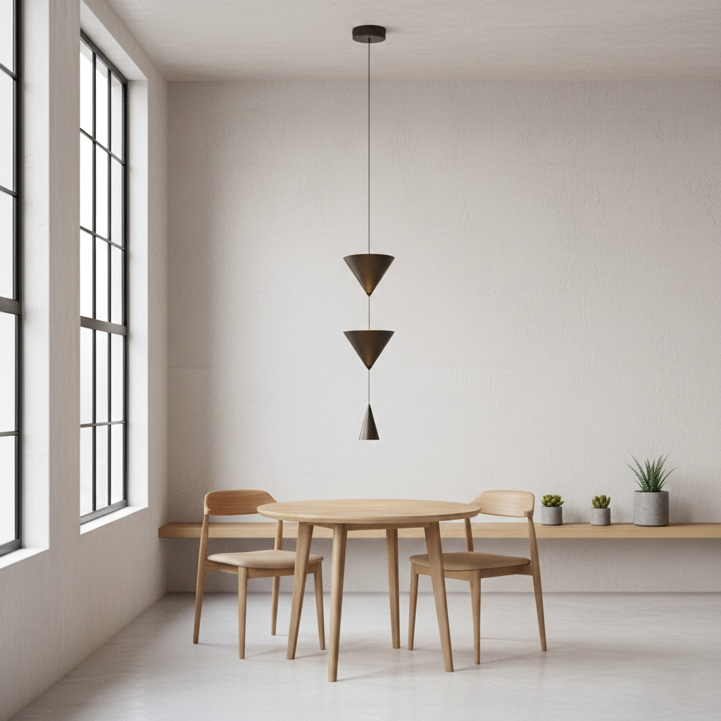 Arvelo Conical Minimalist Metal Pendant Light