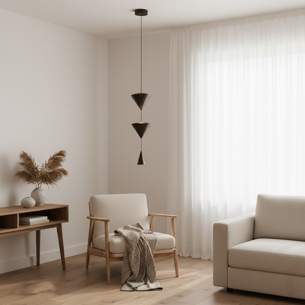 Arvelo Conical Minimalist Metal Pendant Light