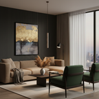 Marbled Travertine Cylinder Modern Pendant Light
