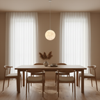 Lunar Glow Modern Glass Pendant Light